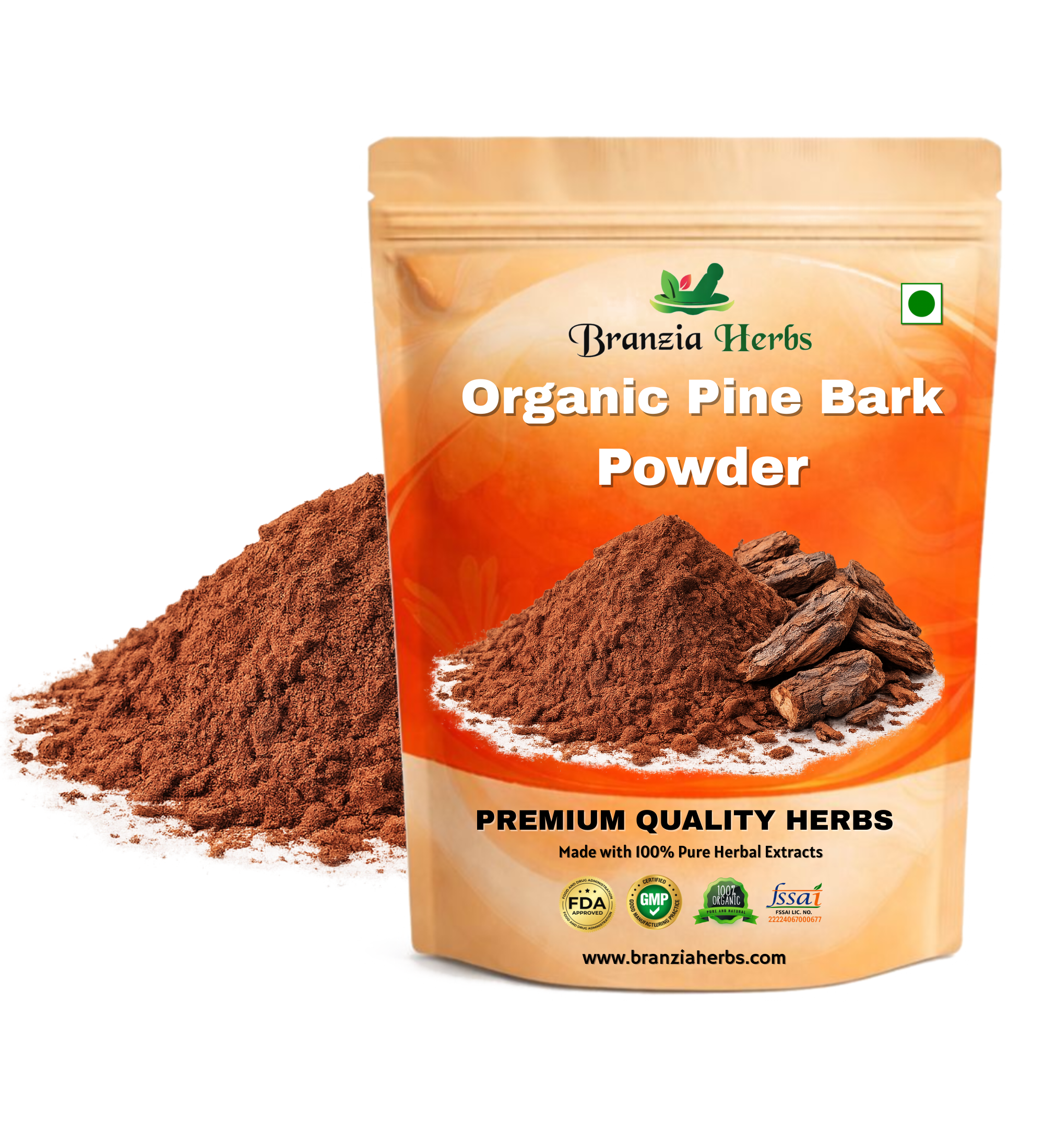 Nature Restore USDA Certified Organic Pine Bark Extract Powder - Branzia Herbs