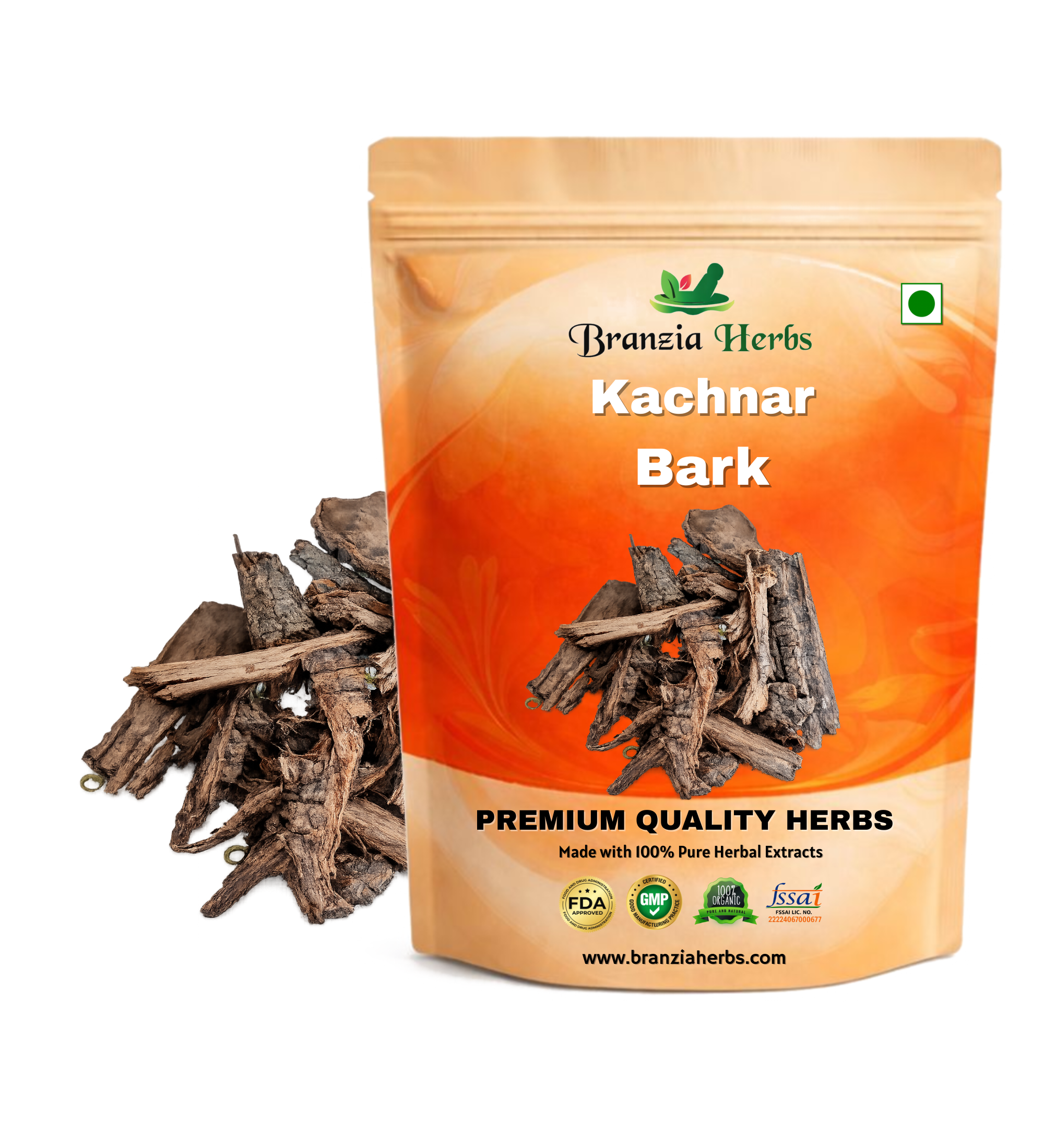 Kachnar Bark - Kachnaar Chaal - Kanchnar Chhal - Bauhinia variegata - Branzia Herbs