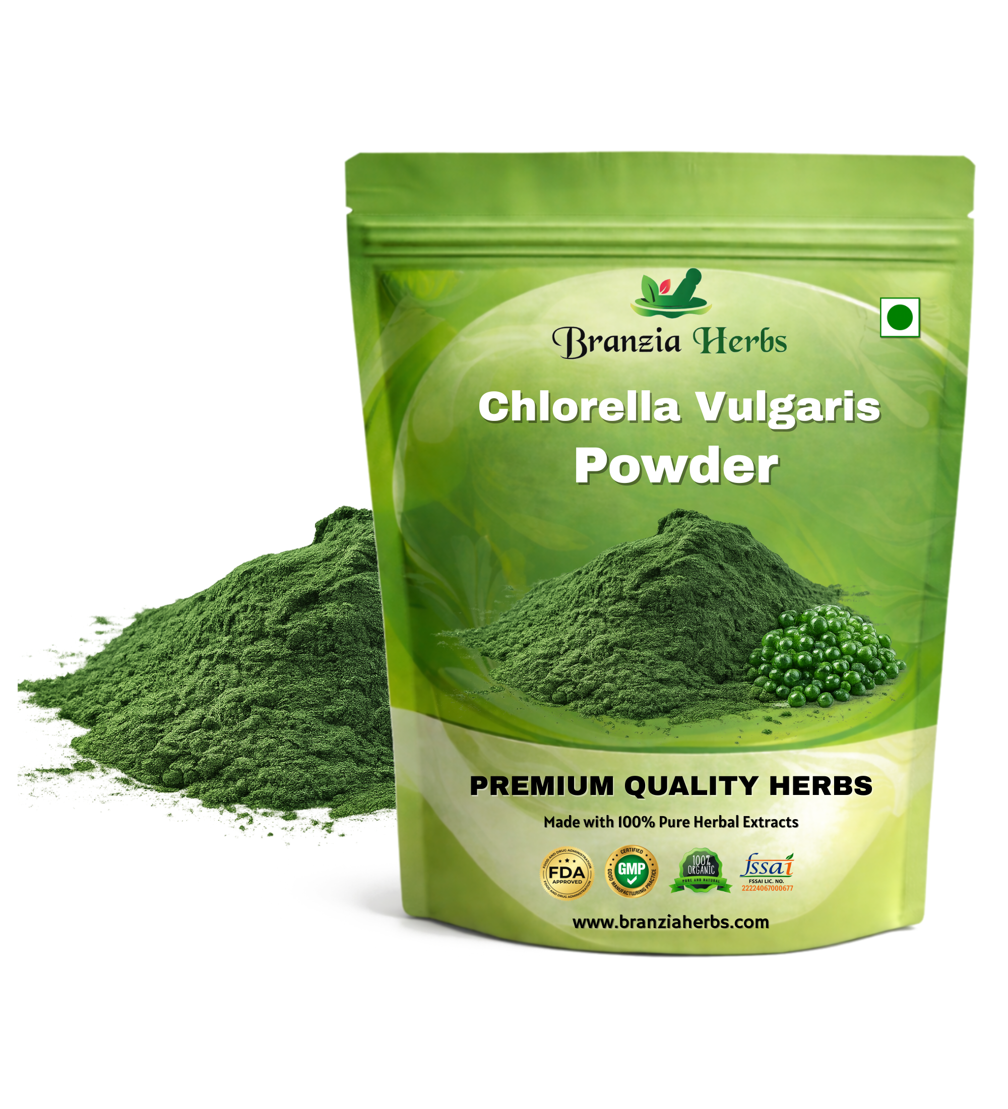 Chlorella Vulgaris Chlorella Powder - Branzia Herbs