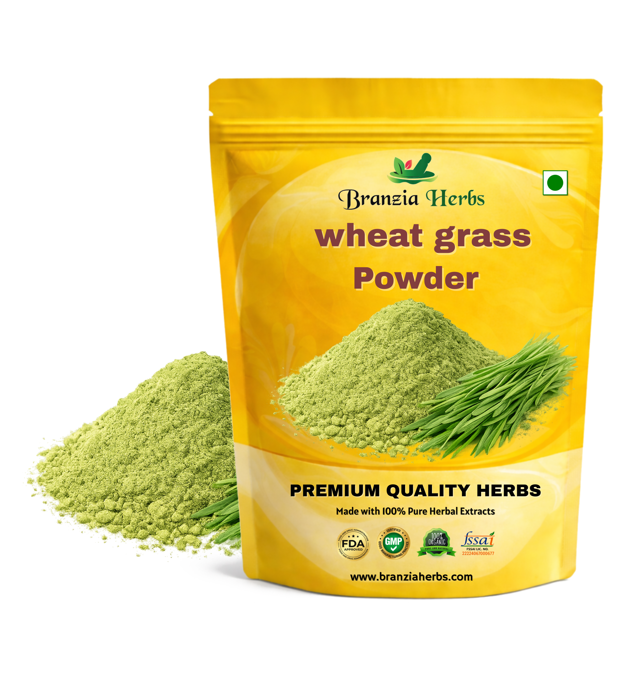 wheat grass powder - Branzia Herbs