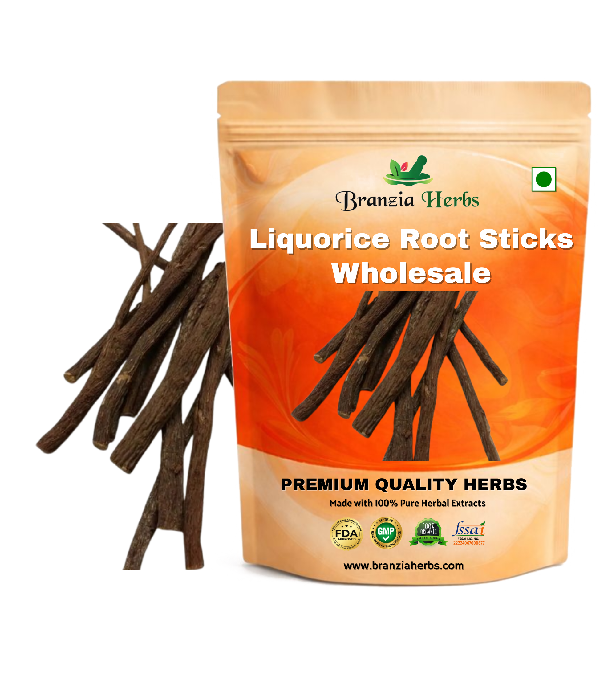 Liquorice Root Sticks Wholesale - Branzia Herbs
