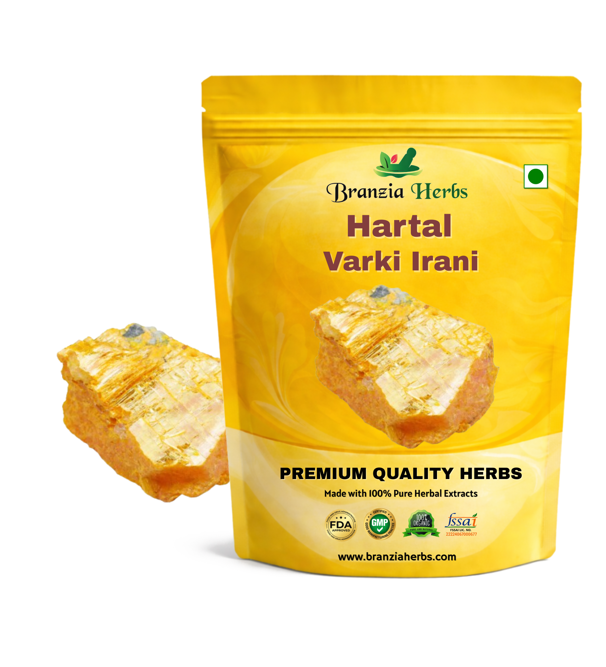 Hartal Varki Irani | Hartaal Warqi | Orpiment Bracteate - Branzia Herbs