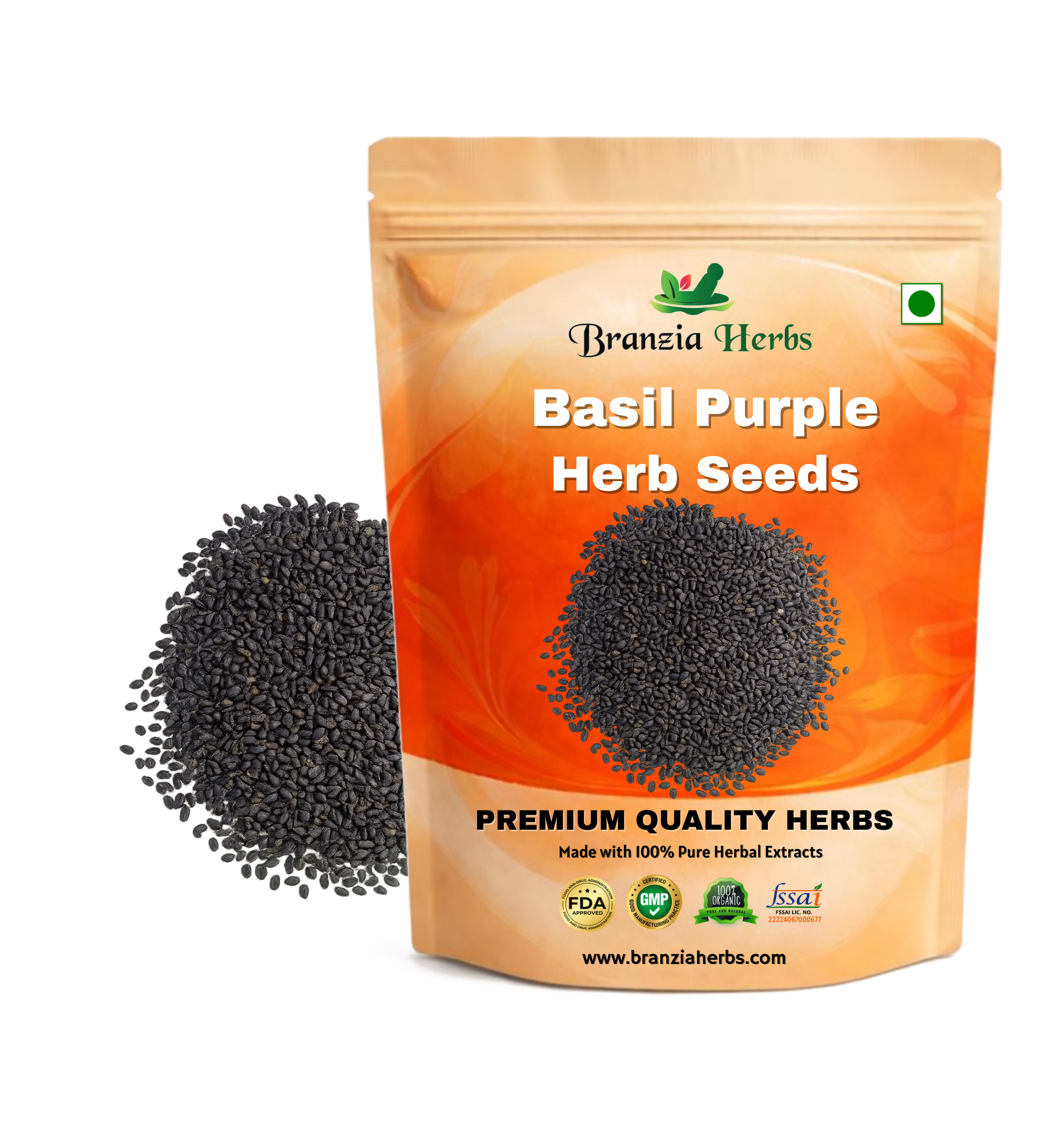 "Basil Purple Color | Herb Seeds " Branzia Herbs