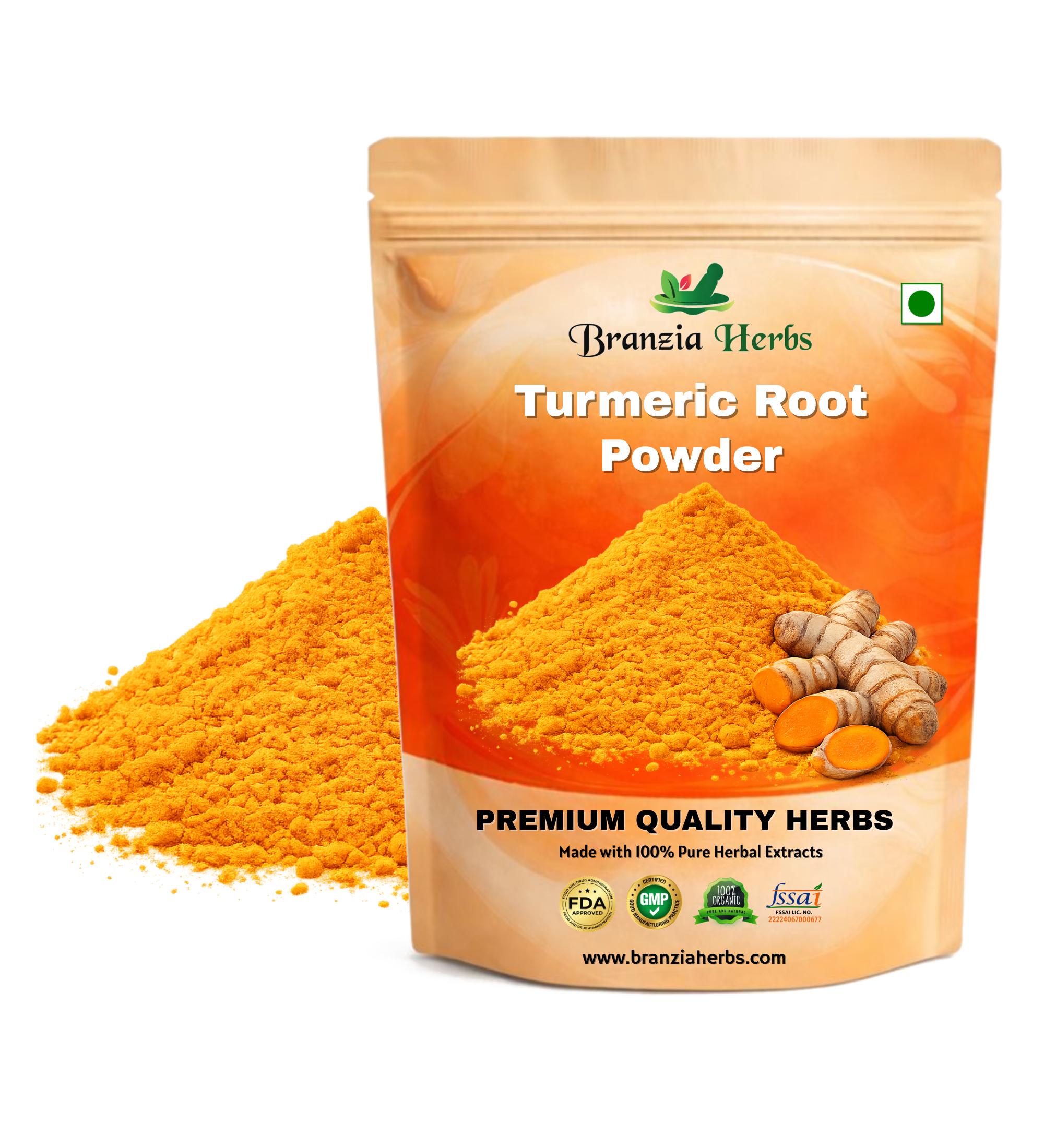 Turmeric Root Extract (Curcumin) Powder - Branzia Herbs