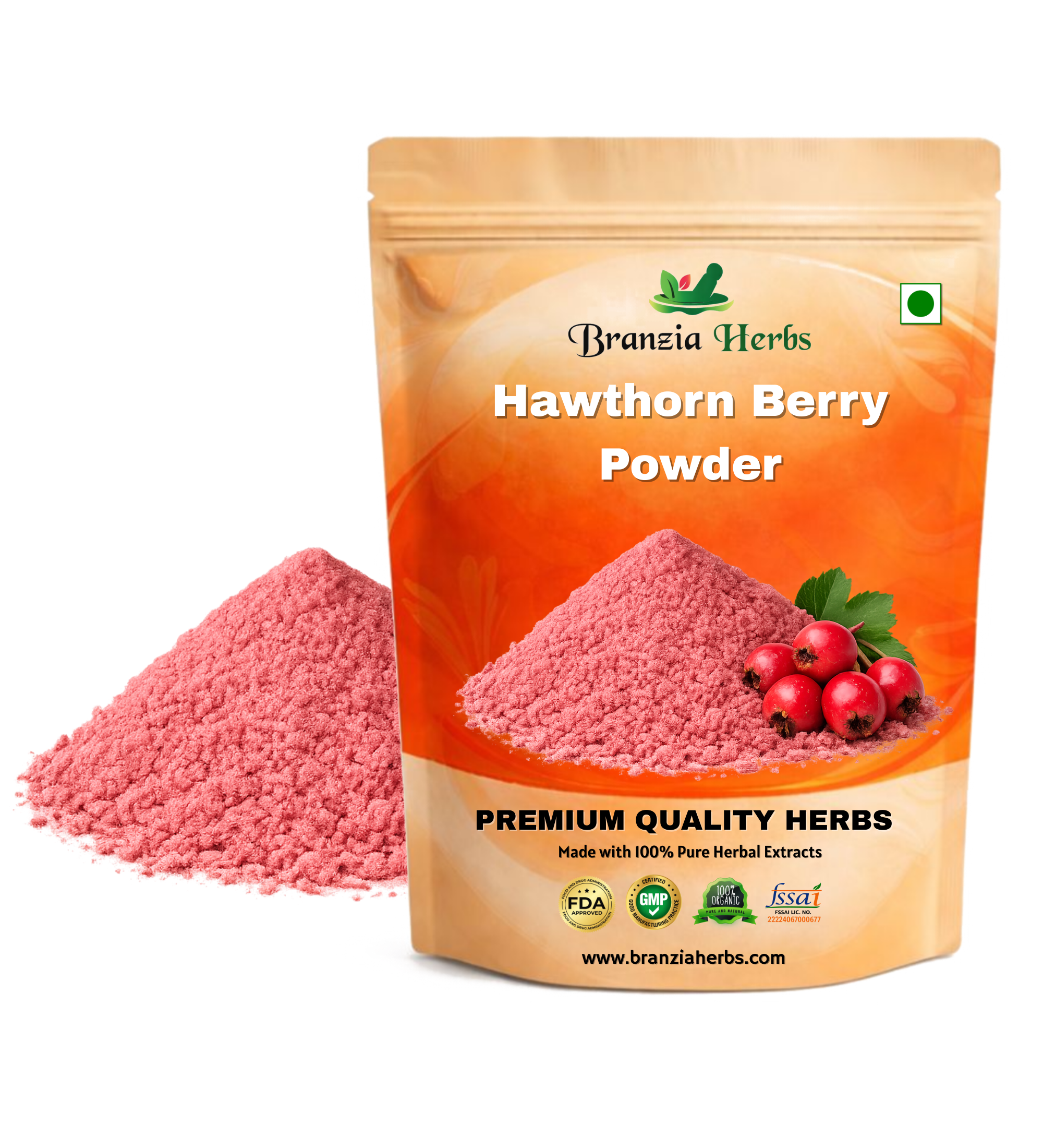 Hawthorn Berry Powder - Branzia Herbs