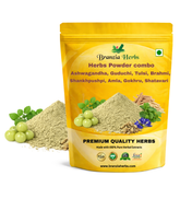 Herbs Powder combo Ashwagandha, Guduchi, Tulsi, Brahmi, Shankhpushpi, Amla, Gokhru, Shatavari each 50 gram