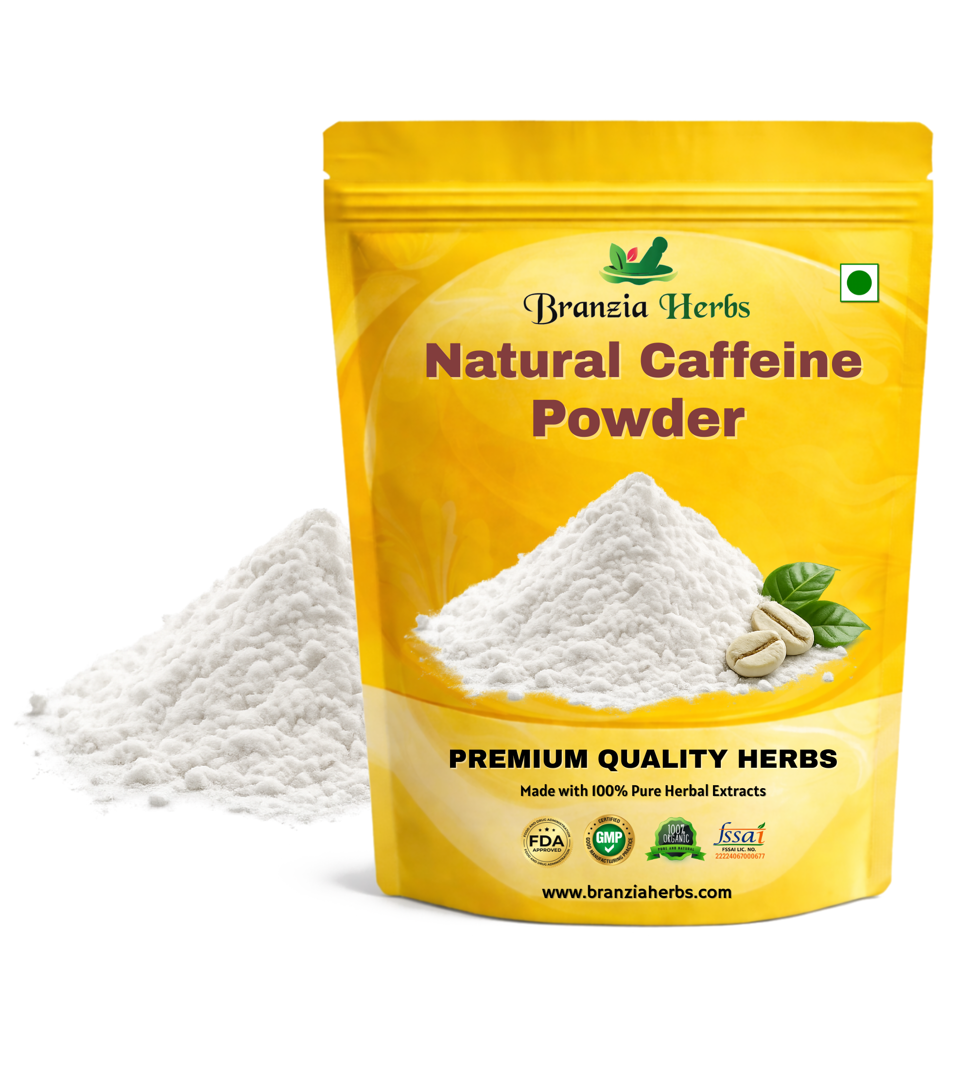 Natural caffeine Powder - Branzia Herbs