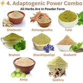 Herbs Powder combo Ashwagandha, Guduchi, Tulsi, Brahmi, Shankhpushpi, Amla, Gokhru, Shatavari each 50 gram
