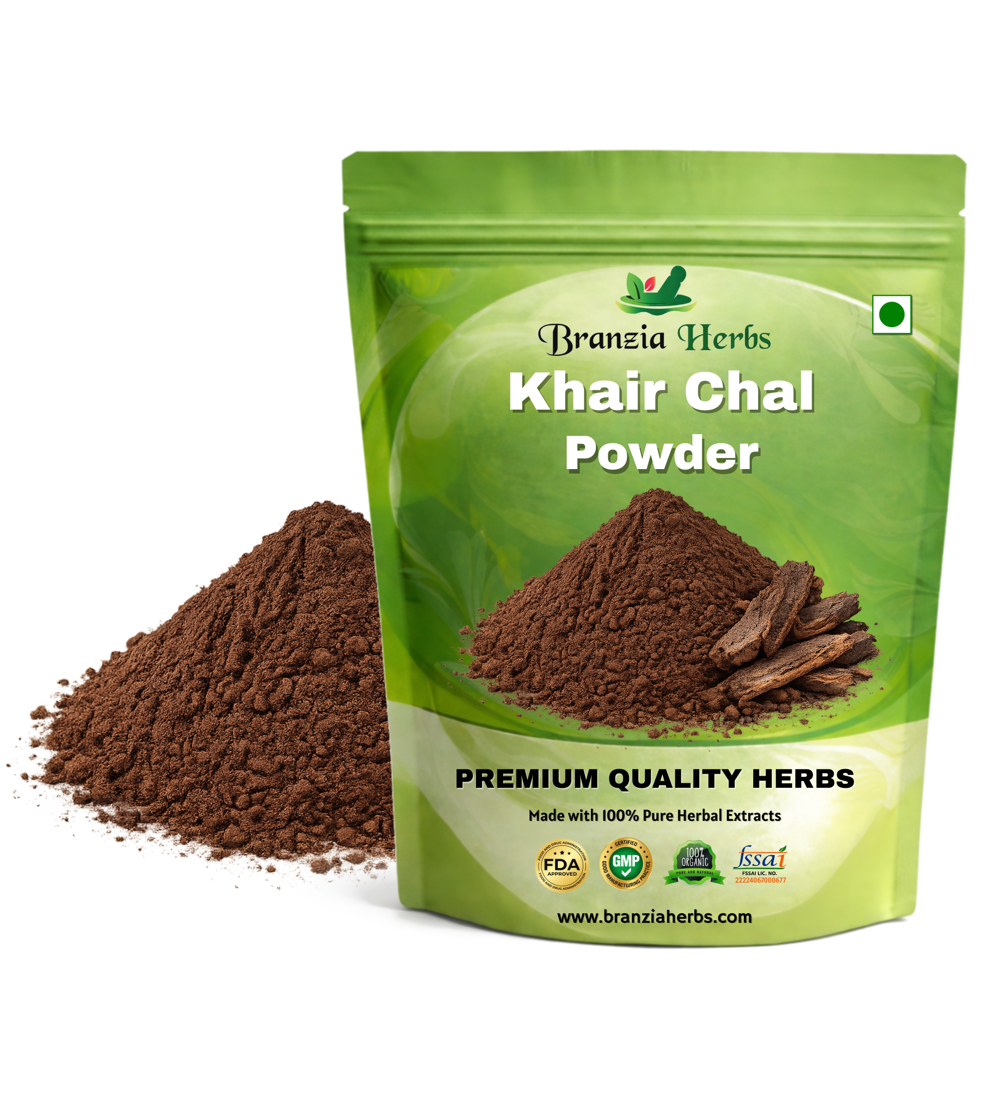 "Khair Chal Powder – Khadir – Acacia catechu " - Branzia Herbs