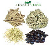 "Safed Musli, Kaunch Beej, Ashwagandha, Gokhru, 200 Gm Combo Pack 50 Gm Each " - Branzia Herbs