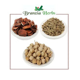 "Inderjau, Kadwa Badam, Sky Fruit, Paneer Dodi Phool, Inderjau Kadwa, Bitter Almond 150 Gm Combo Pack 50 Gm Each " - Branzia Herbs