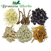 "Safed Musli, Shatavari, Kaunch Beej, Ashwagandha, Gokhru, Akarkara 600 Gm Combo Pack 100 Gm Each " (Copy) - Branzia Herbs