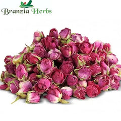 Dried Pink Rose Buds - Gulab Bud - Rosa Gallica - Branzia Herbs