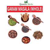 Aromatic Sabut Garam Masala Combo 7 Combo - Mace Flower, Star anise, Black Caradamom, Black Pepper, Green Cardamom, Cinnamon, Cloves - Branzia Herbs