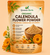 Organic Calendula Flower Powder – Premium Natural Herbal Powder for DIY Skincare, Soap Making, Face Packs, Hair Care & Handmade Beauty Products