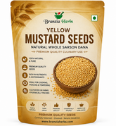 Yellow Mustard Seeds | Natural Whole Sarson Dana | Premium Farm Cultivated Culinary Seeds