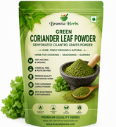 Green Coriander Leaf Powder | Dehydrated Cilantro Leaves | Natural Herb Powder for Cooking & Seasoning
