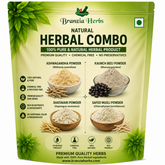 Safed Musli, Konch Beej, Ashwagandha, Shatavari, Kaunch Beej, Satawer Powder 200 Gm Combo Pack