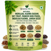 Indrajau, Kadwa Badam, Sky Fruit, Paneer Dodi Phool, Inderjau Kadwa, Jamun Seeds, Bitter Almond 100 Gm Combo Pack 25 Gm Each