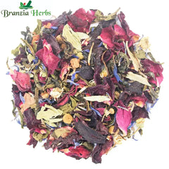 "Hibiscus Rose Herbal Green Tea – For Weight Loss & Detoxification " - Branzia Herbs