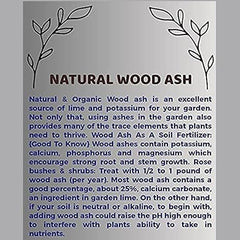 Natural Pure Wood Ash Powder (Raakh) |Wood Ash Fertiliser for Plants,Gardening,wood Ash for Fruit & Vegetable Gardens Improves Root Health(100% Natural Nutrient)