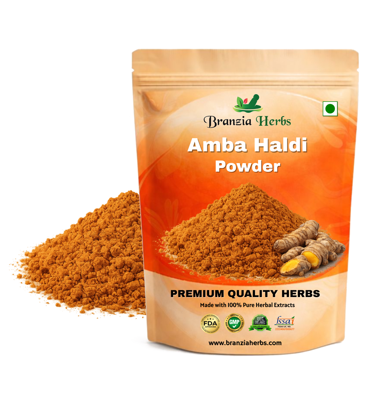 Amba Haldi - Amba Haldar Powder - Wild Turmeric - Branzia Herbs