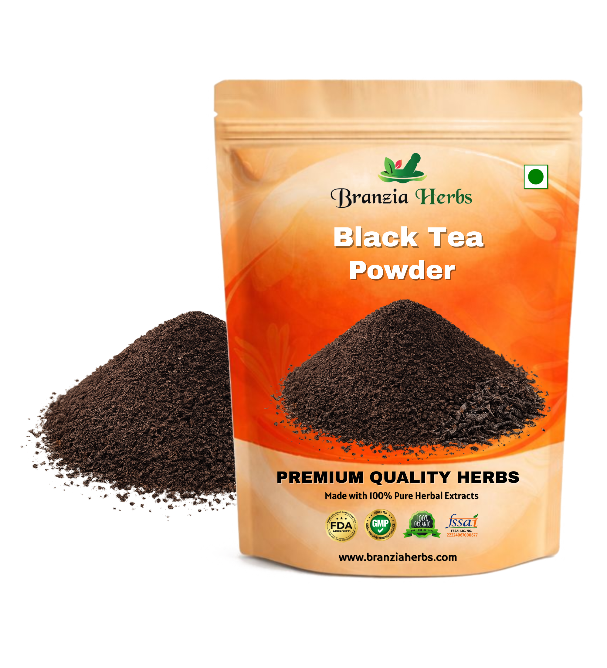 Black Tea Powder, - Branzia Herbs