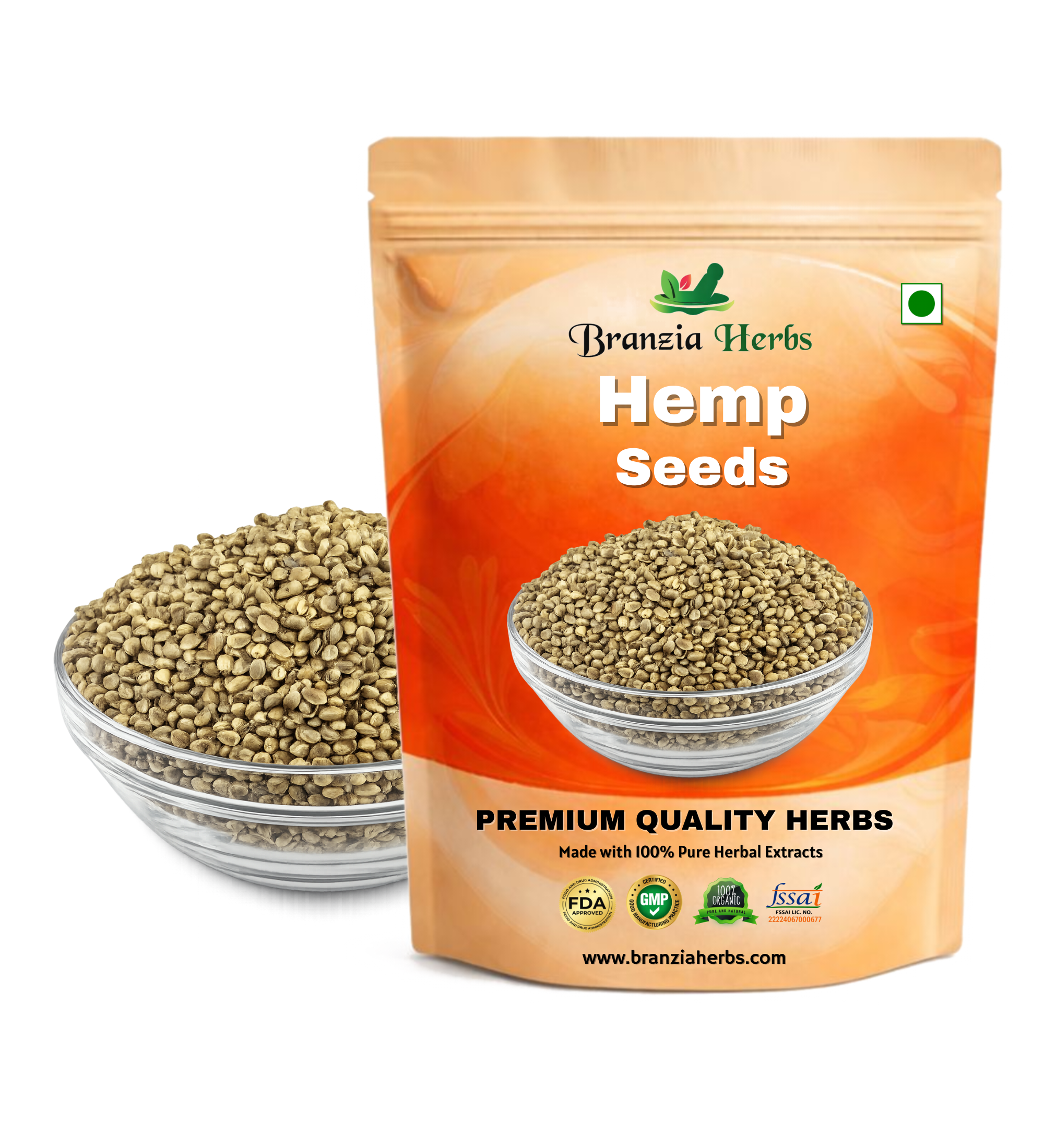 Hemp Seeds - Bhang Beej - Bhaang Beej - Vijaya - Shivpriya - Branzia Herbs