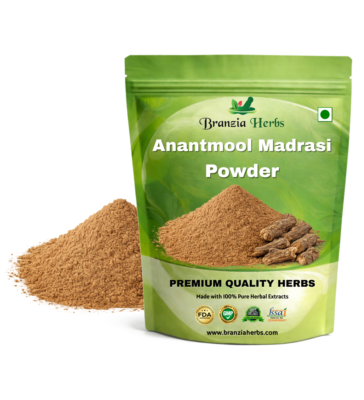 Anantmool Madrasi Powder - Hemidesmus Indicus - Indian Sarasaparilla - Branzia Herbs