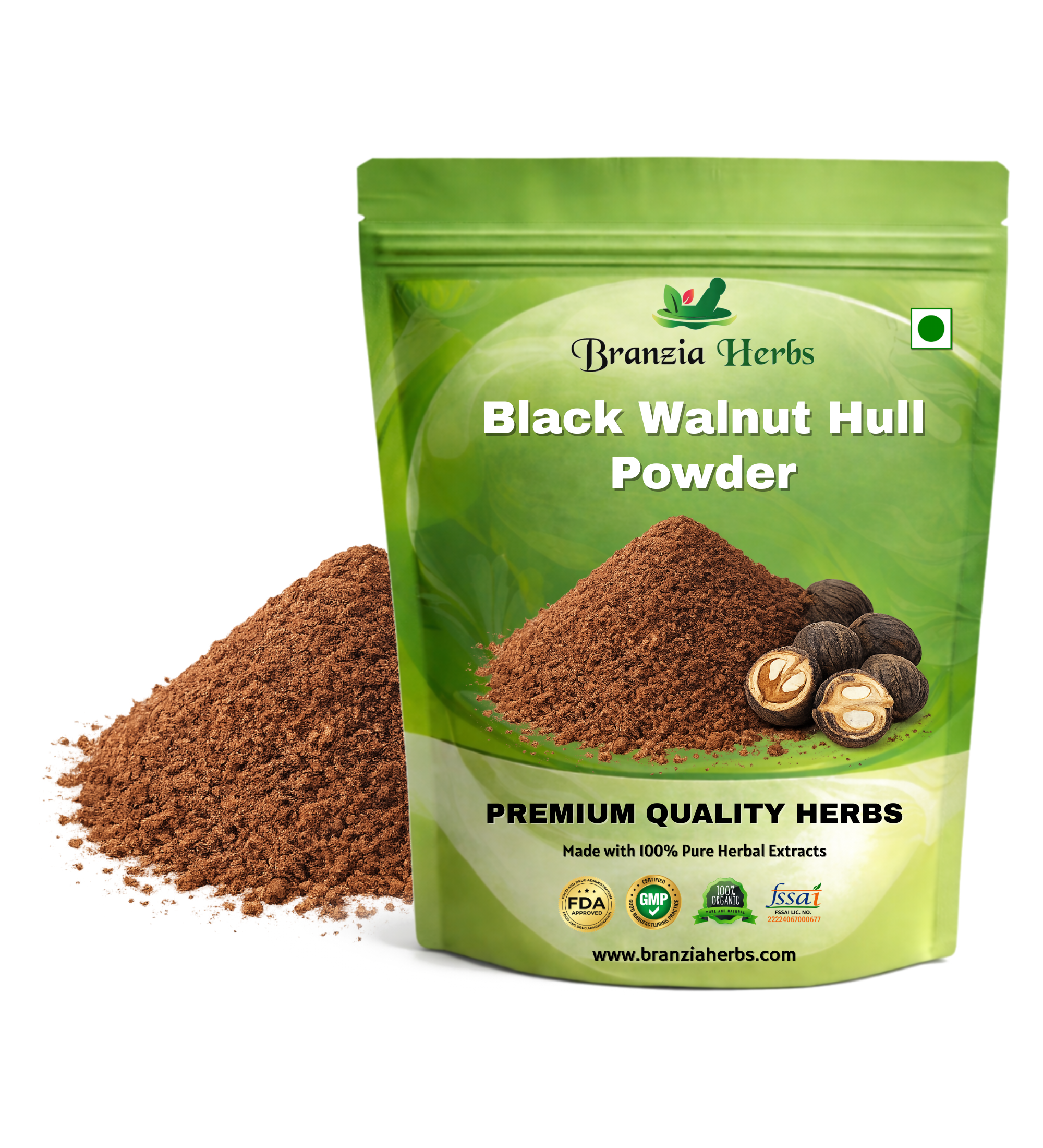 Black Walnut Hull Powder - Branzia Herbs