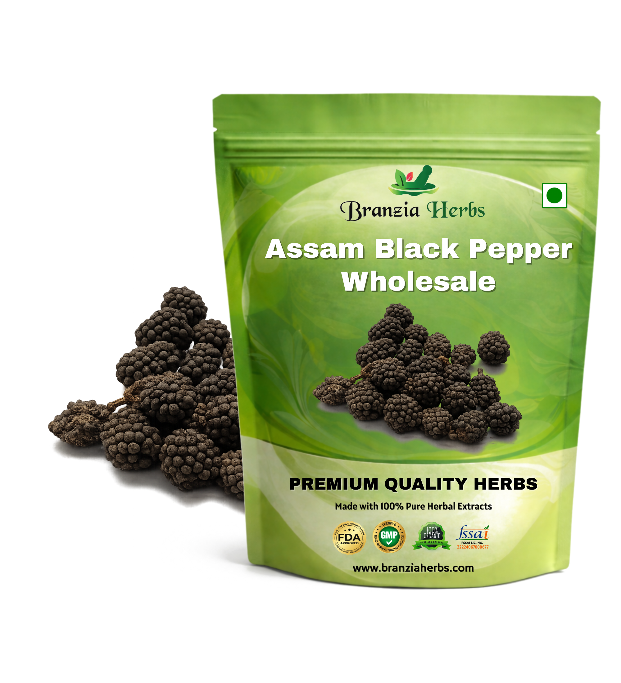 Assam Black Pepper Wholesale Branzia Herbs