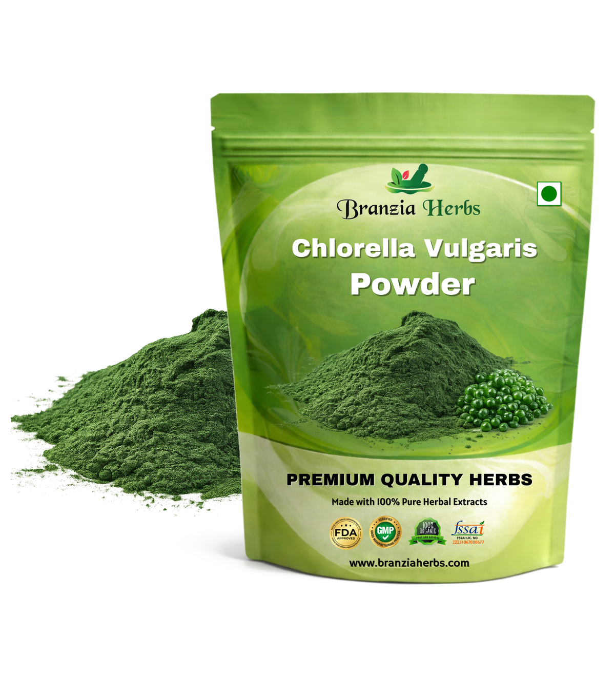 Chlorella Vulgaris Chlorella Powder - Branzia Herbs