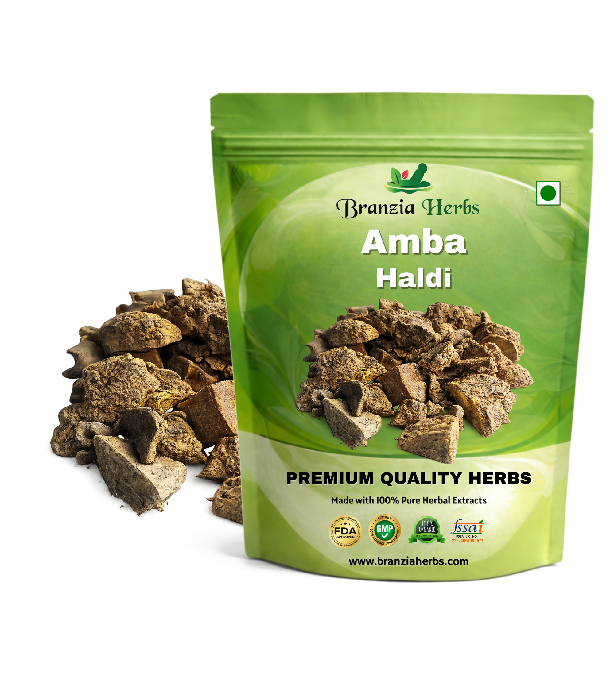 Amba Haldi - Aamba - Aama Haldi - Kasturi Haldi - Curcuma amada - Wild Turmeric - Branzia Herbs