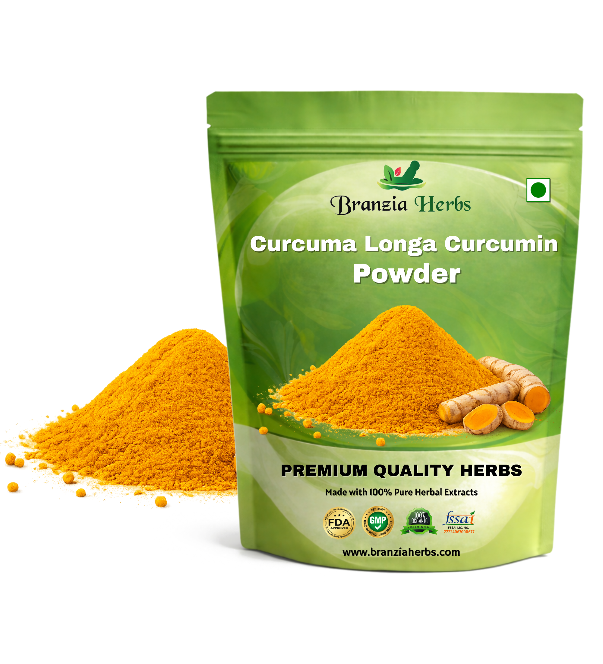 Curcuma Longa Curcumin Extract Powder / Raw Powder - Branzia Herbs