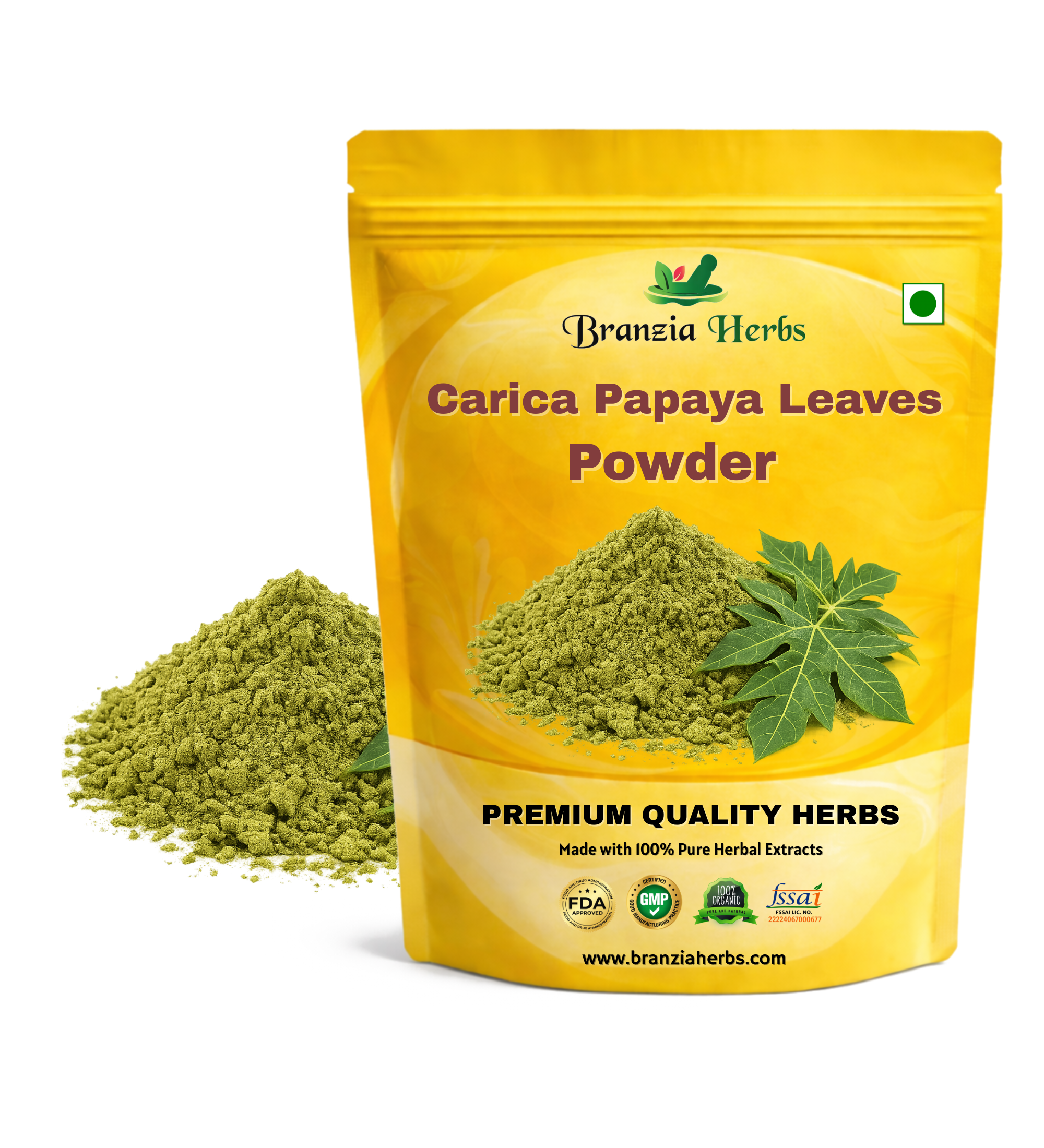 Carica papaya L ( Papaya leaves) Powder - - Branzia Herbs