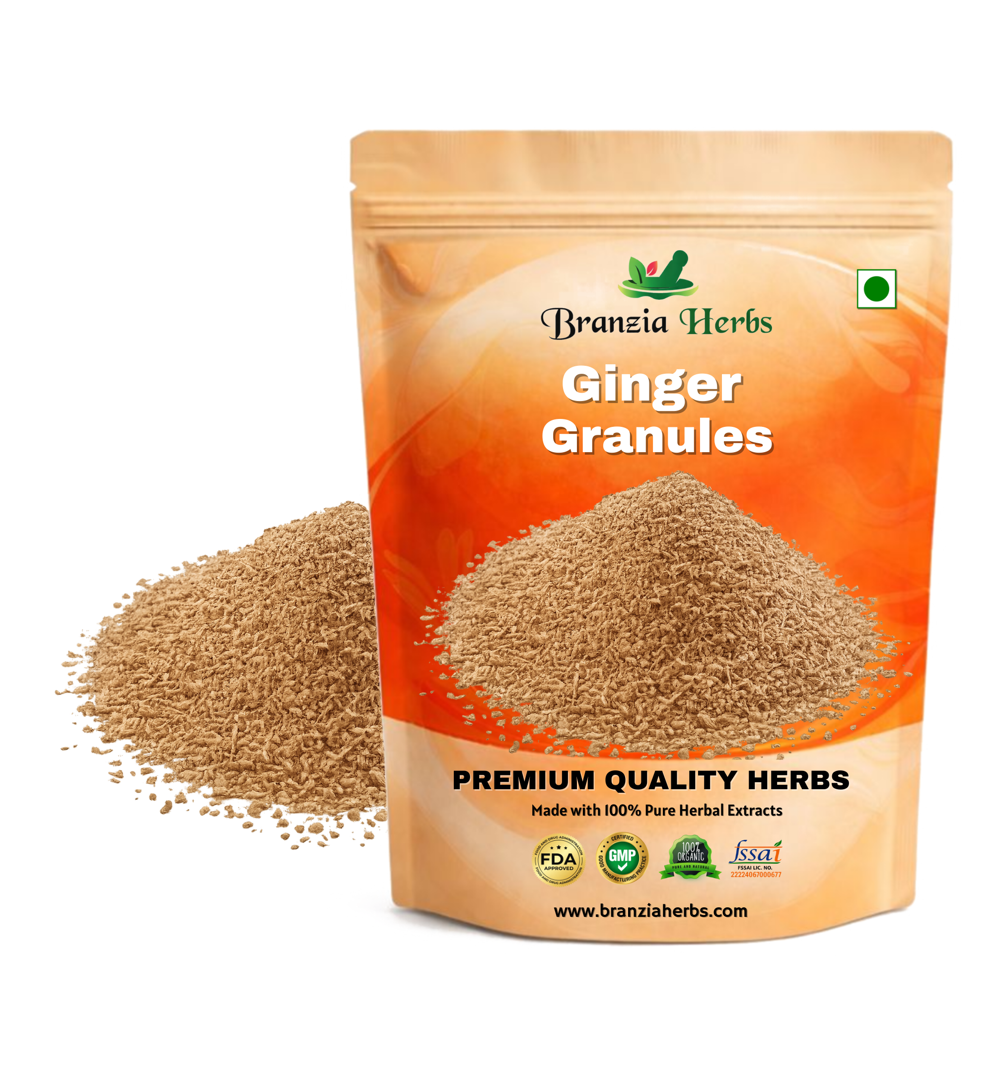 Ginger Granules Wholesale Branzia Herbs