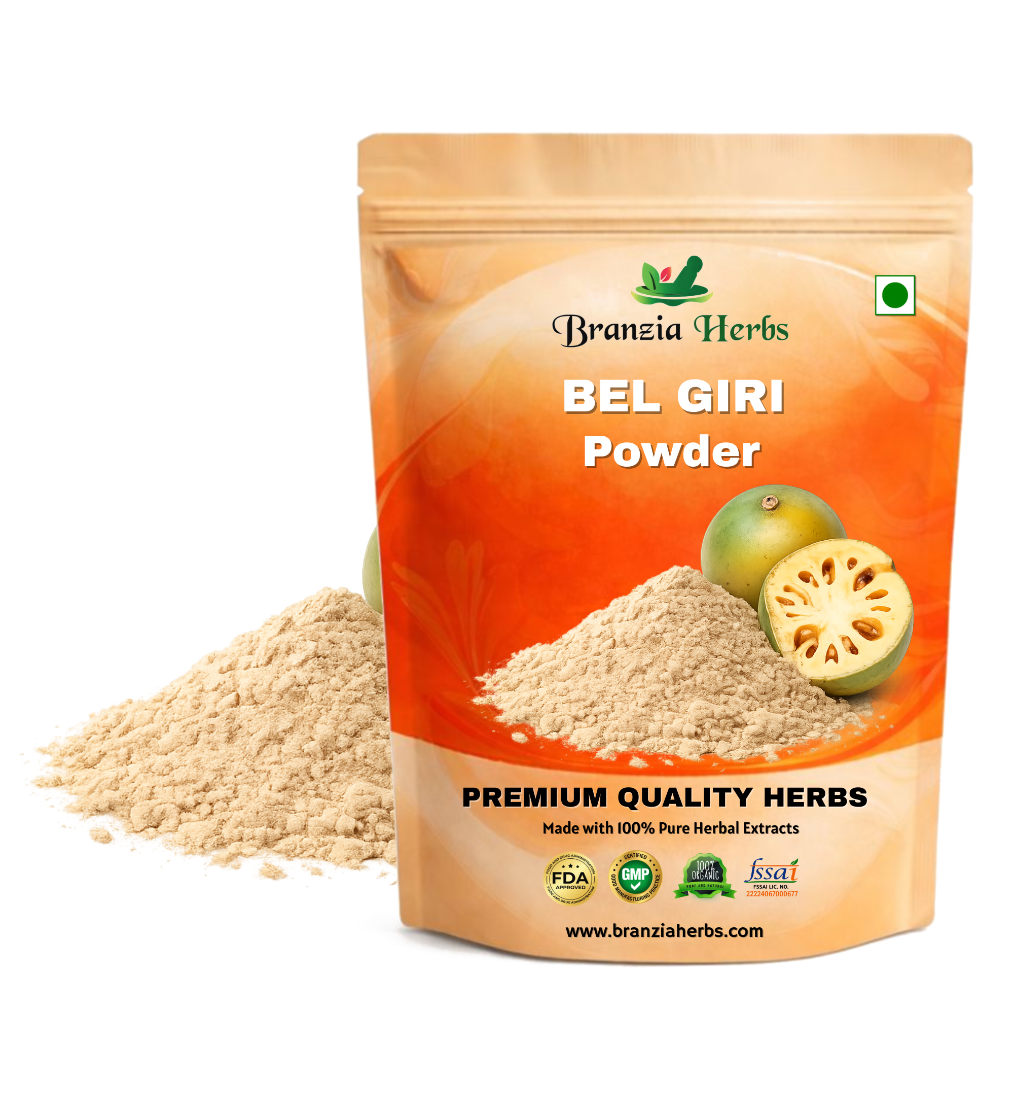 BEL GIRI POWDER – BAEL PHAL POWDER – WOOD APPLE POWDER – AEGLE MARMELOS - Branzia Herbs