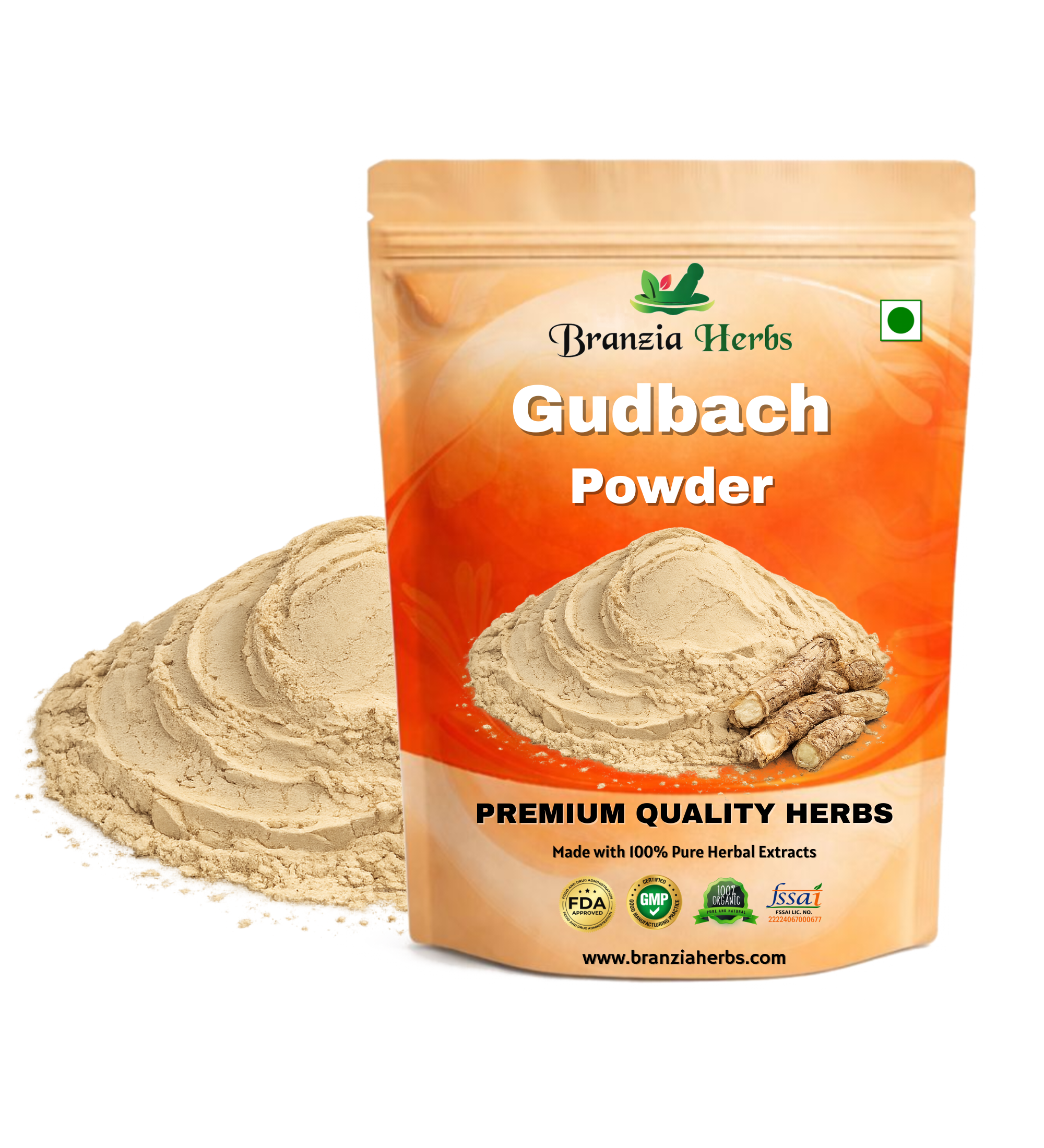 "Gudbach Powder - Gurbach - Acorus Calamus - Sweet Flag " - Branzia Herbs