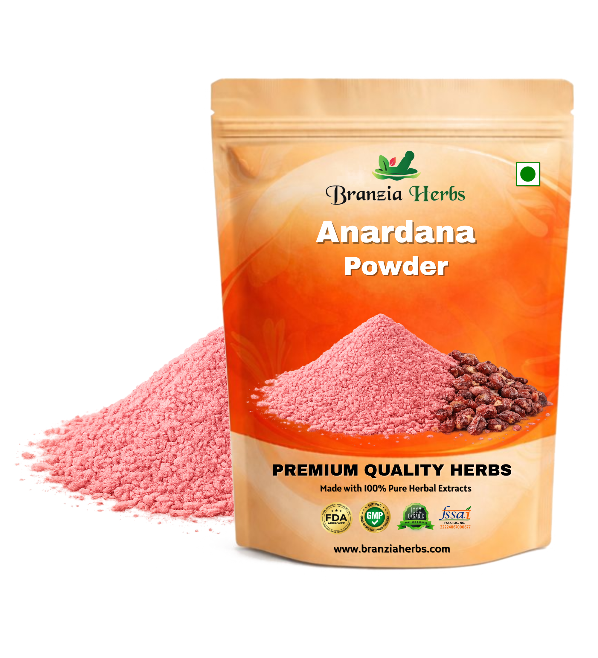 ANARDANA POWDER – ANAAR DANA POWDER- POMEGRANATE DRY SEEDS POWDER - Branzia Herbs
