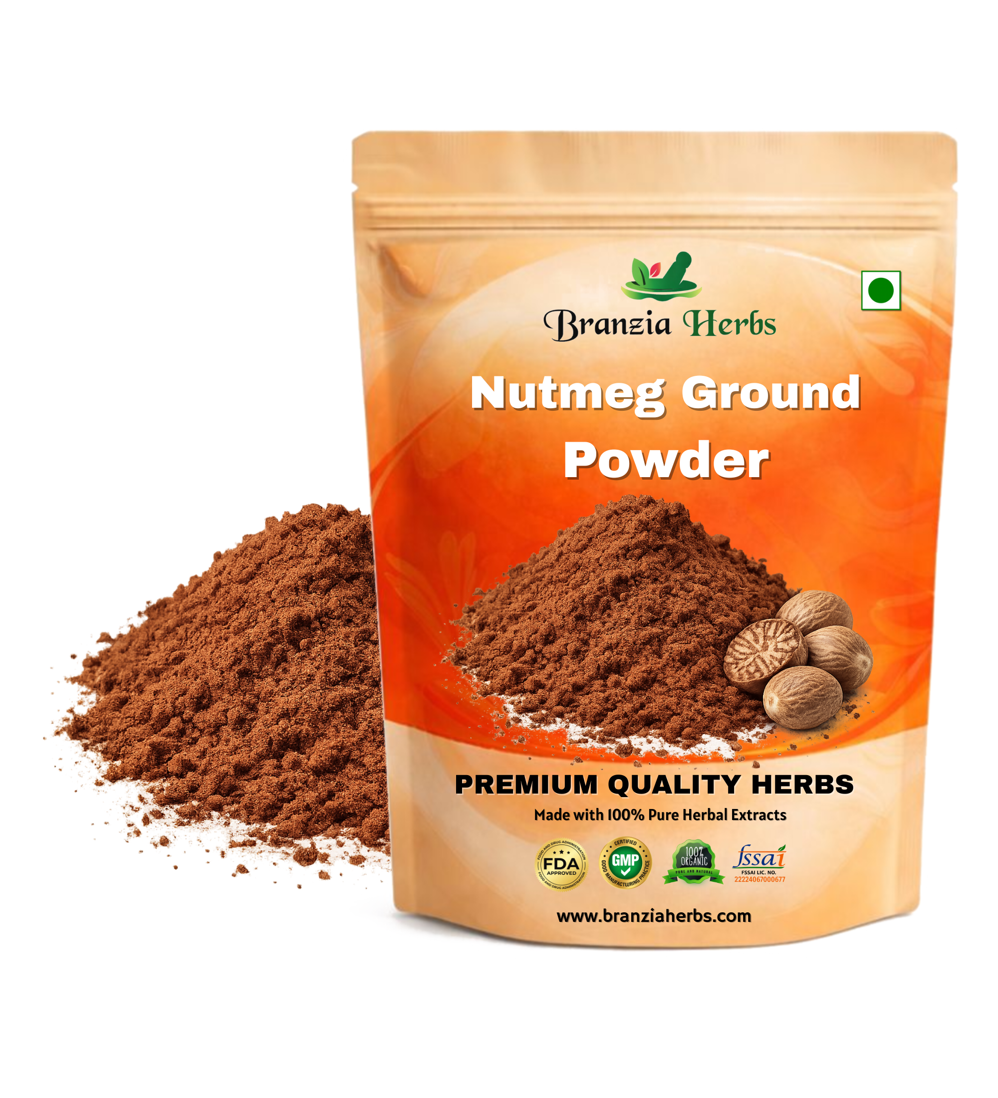 Nutmeg Ground Powder Wholesale Branzia Herbs