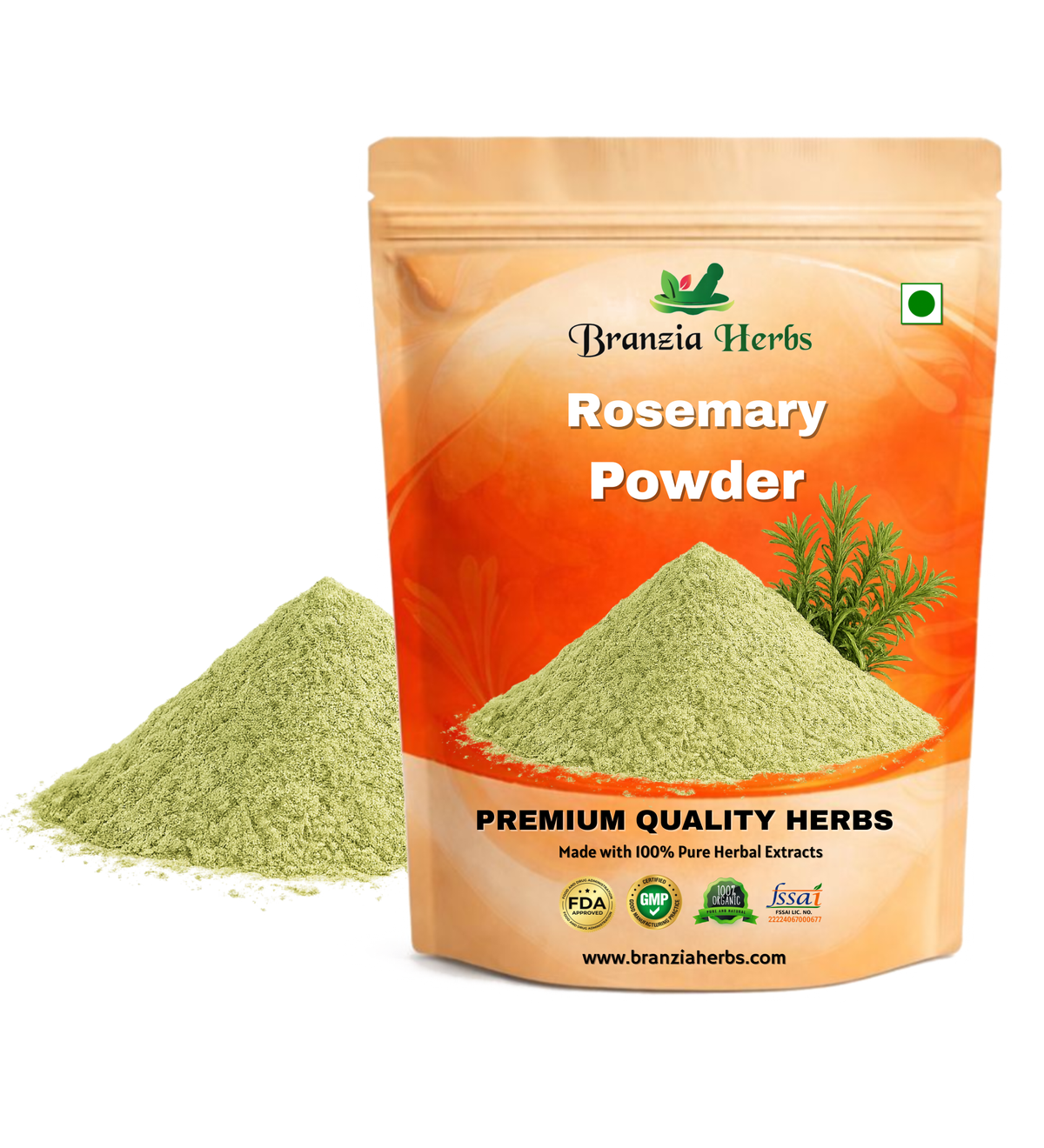 Rosemary Powder - Rosmarinus officinalis - Branzia Herbs