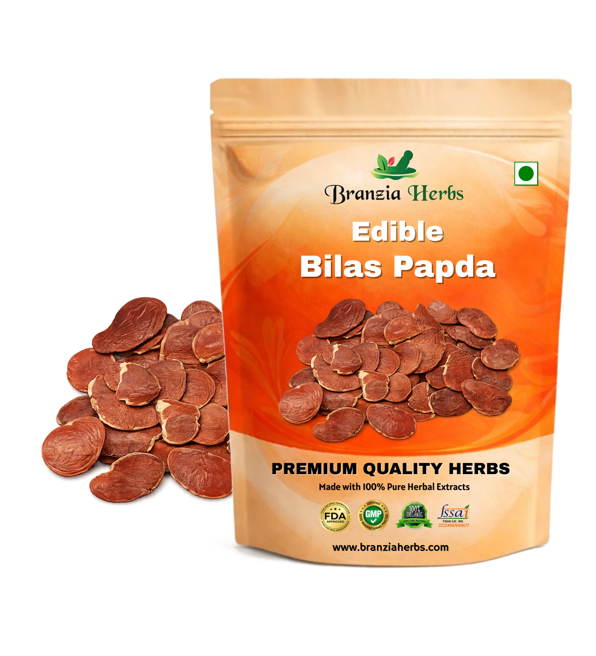 Edible Bilas Papda - Palash Beej - Tesu Seeds - Dhak Beej - Butea frondosa - Branzia Herbs