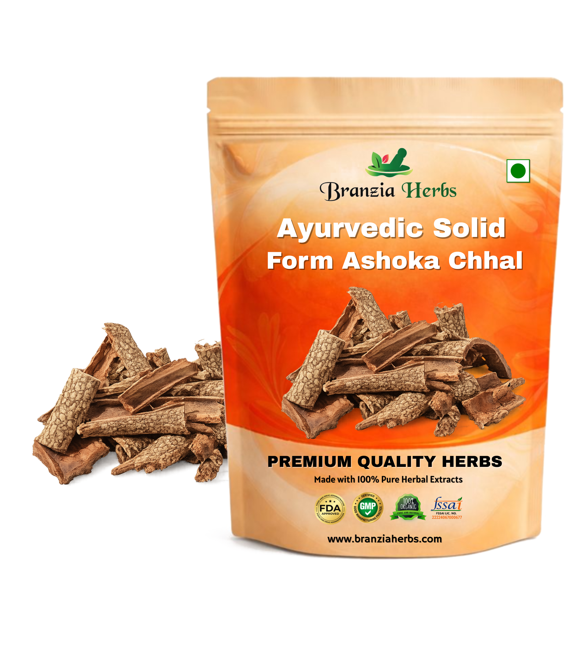 Ayurvedic Solid Form Ashoka Chhal - Branzia Herbs