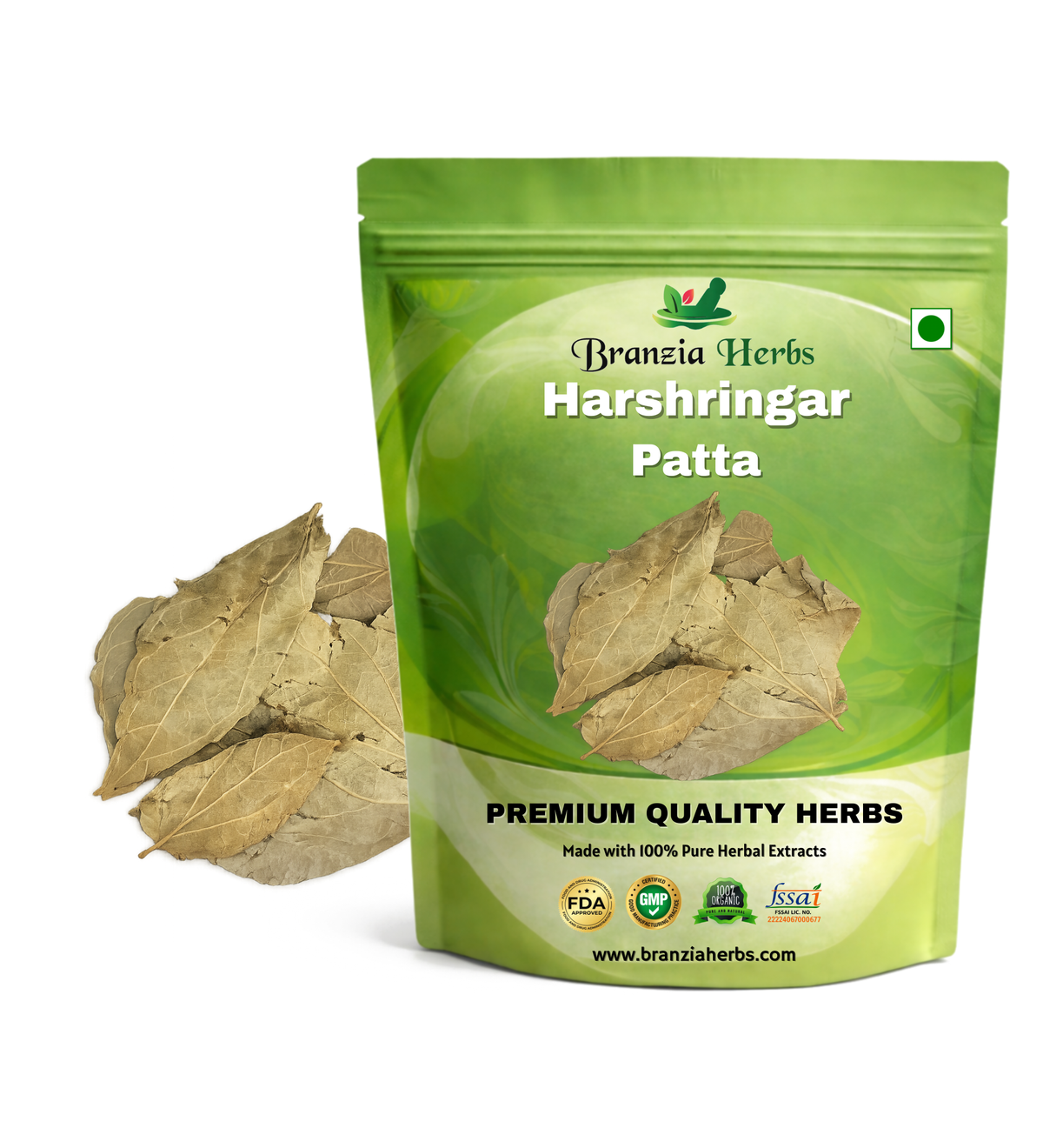 Harshringar Patta - Paarijaat Leaf - Parijat Leaves -Harshingar Patta dried - Nyctanthes arbor-tristis - Branzia Herbs