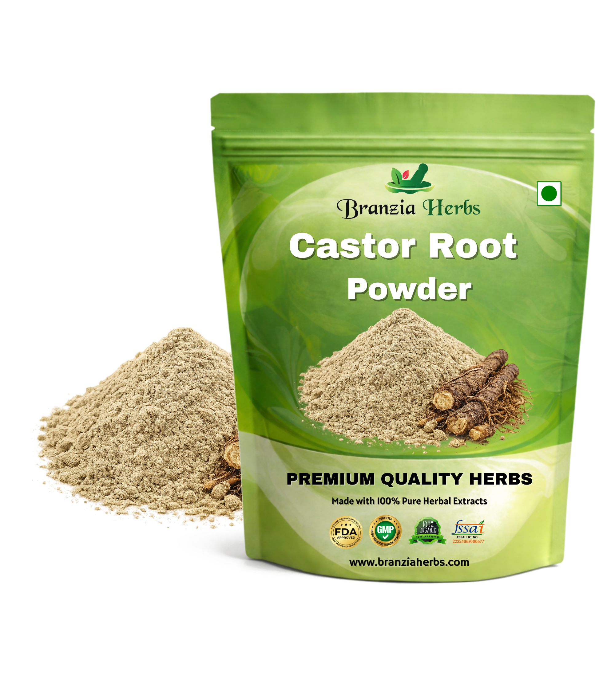 Premium Castor Root Powder - Natural Benefits – Branzia Herbs