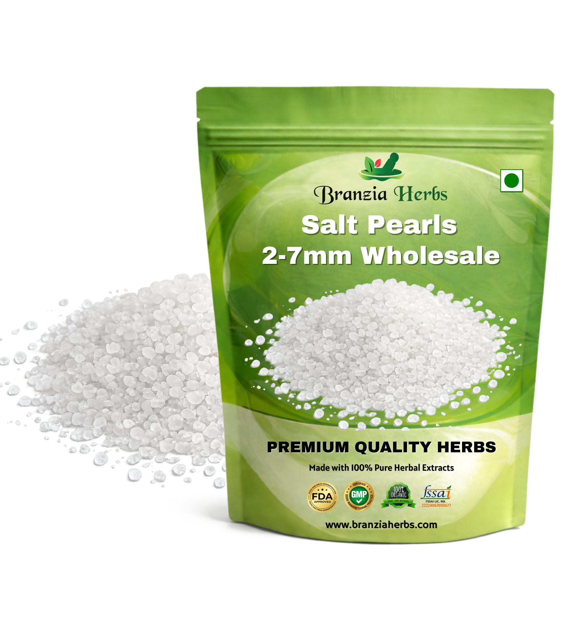 Salt Pearls 2-7mm Wholesale 100g Branzia Herbs