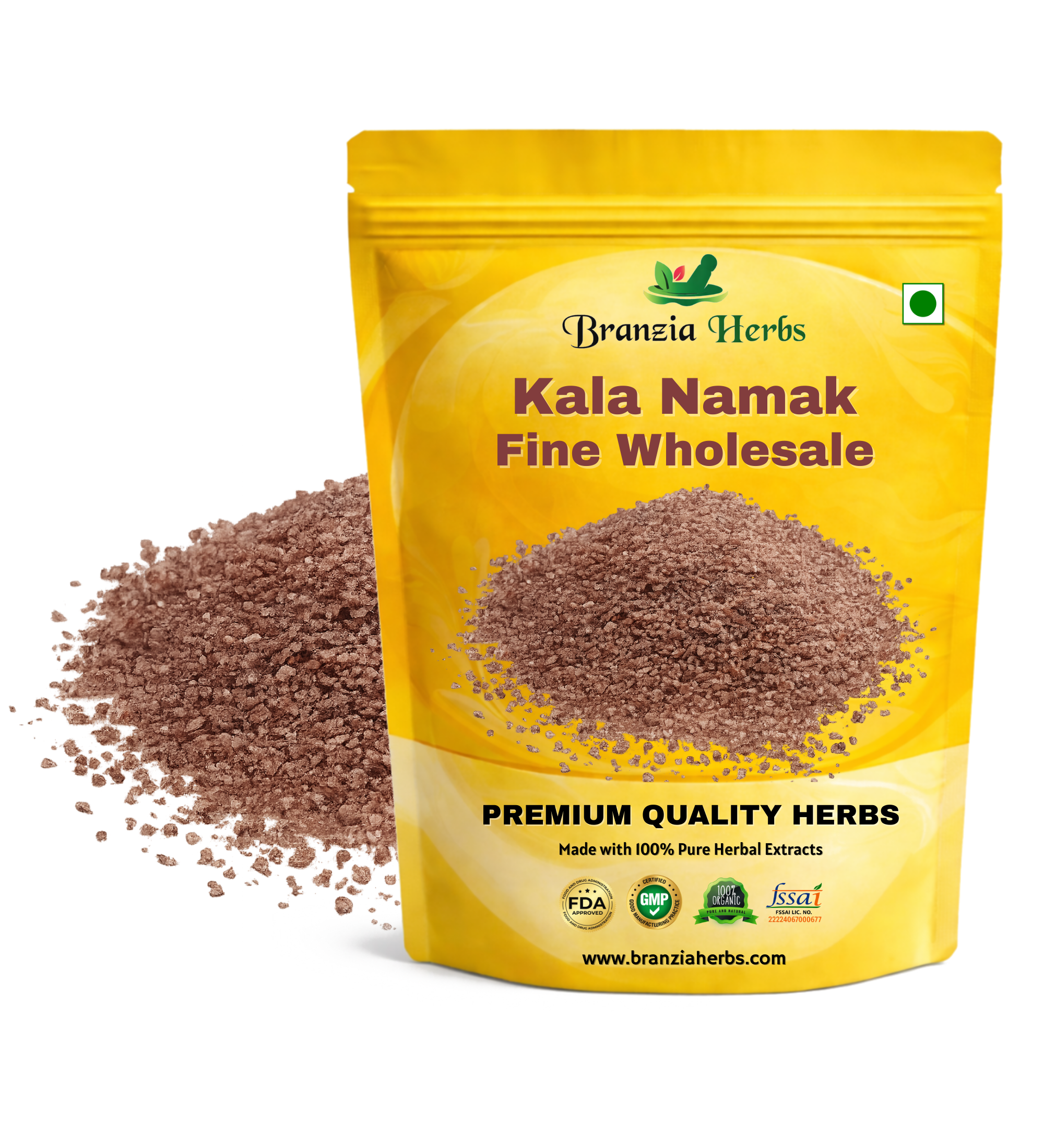 Kala Namak (Indian Black Salt) Fine Wholesale Branzia Herbs