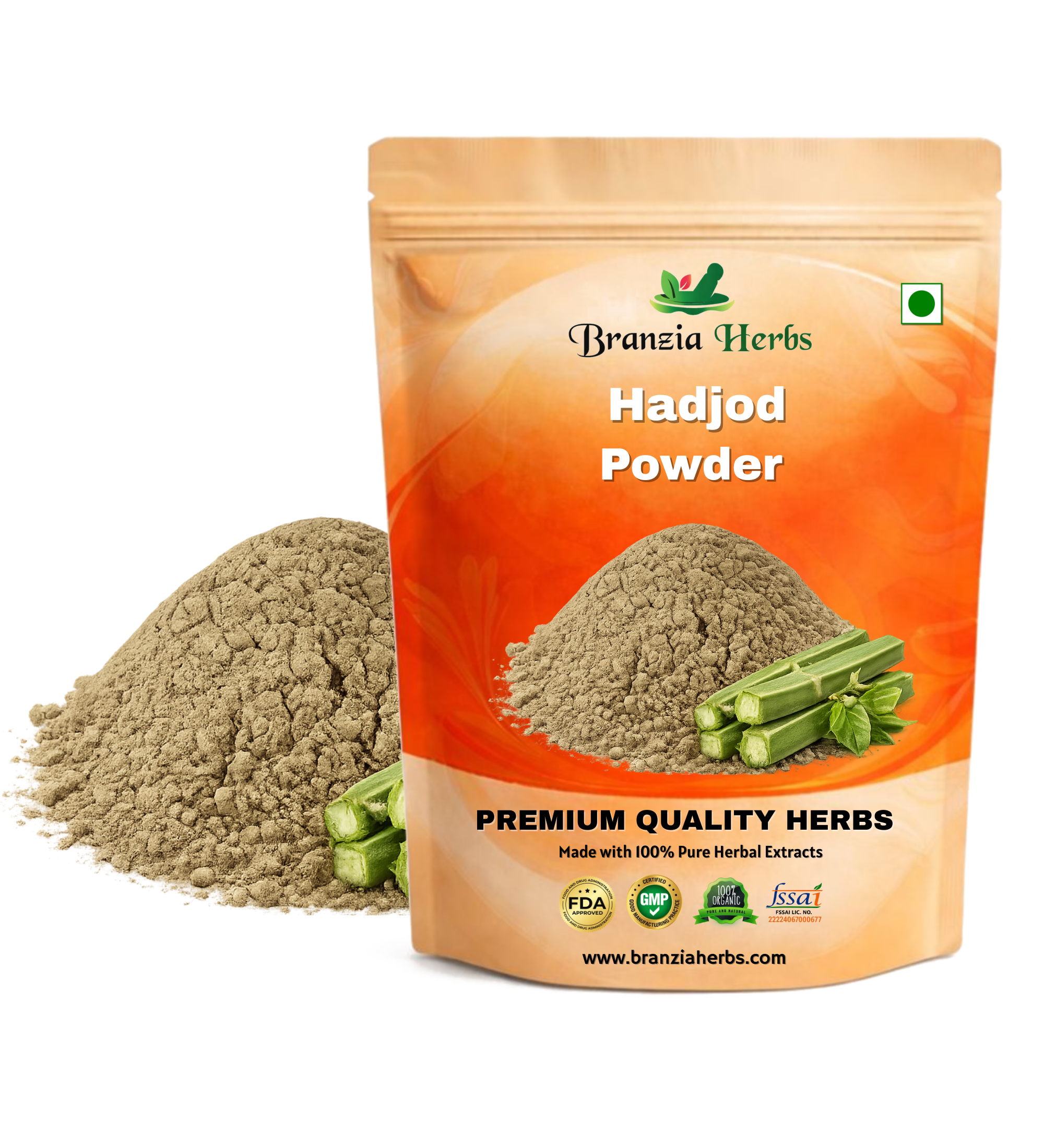 Hadjod Powder – Cissus quadrangularis - Branzia Herbs