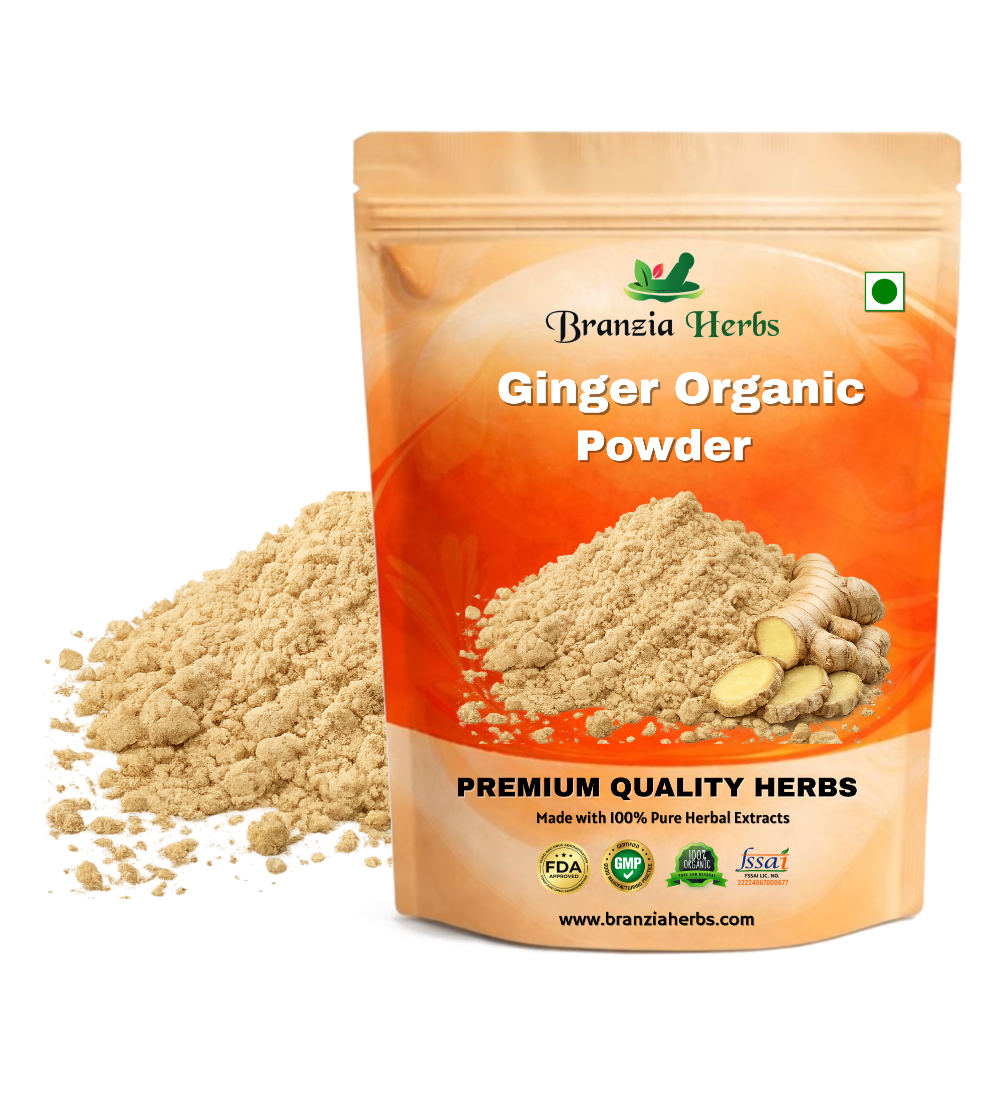 Ginger Powder Organic Wholesale - Branzia Herbs
