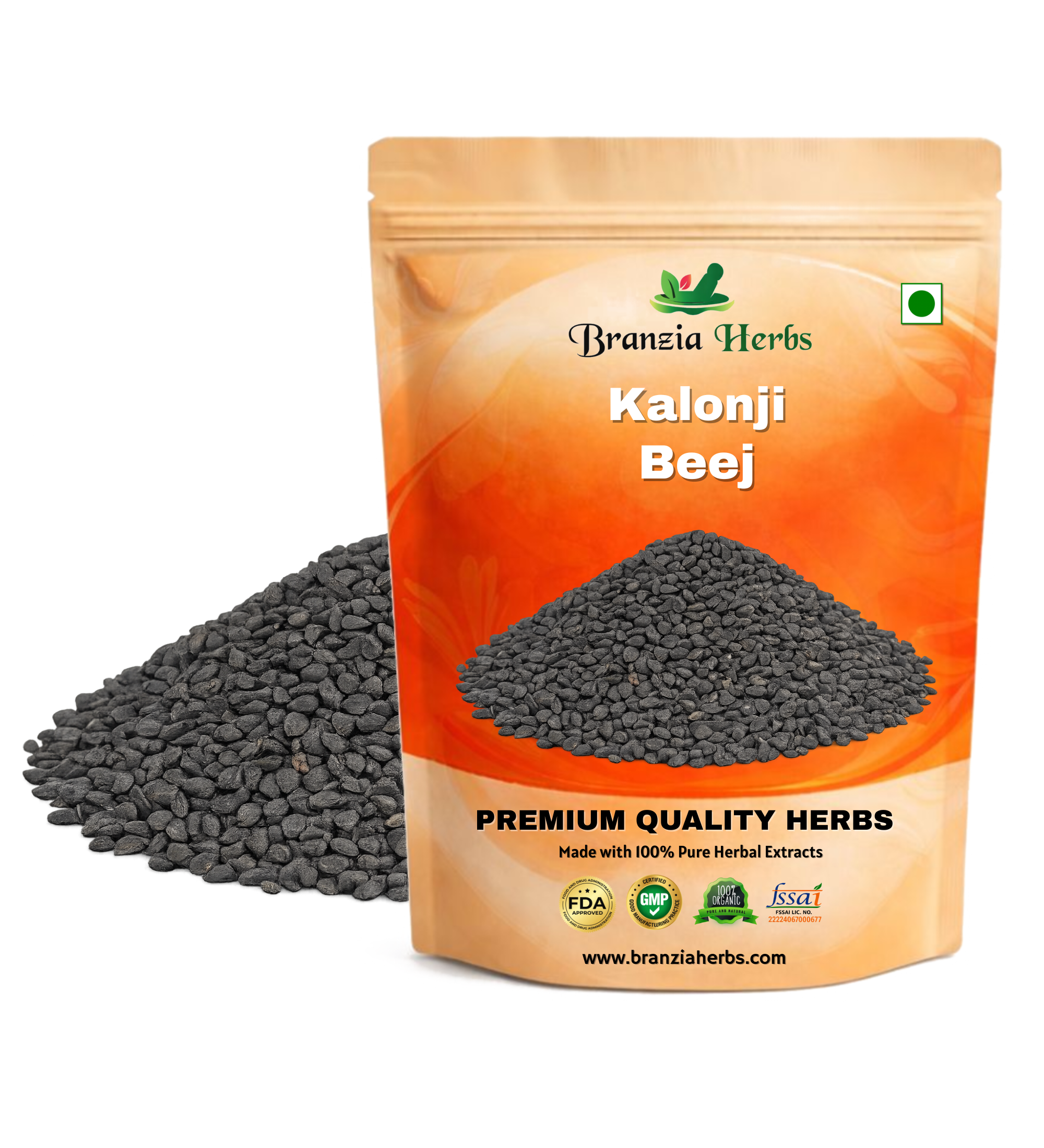 Kalonji Beej-Nigella Sativa-Raw Herbs- Branzia Herbs
